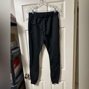 Men's Black Drawstring Jogger Pants fashion slim fit